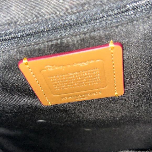 NEW | Authentic Coach X Disney Mickey Mouse Backpack | Black Leather | Rare - Picture 7 of 7